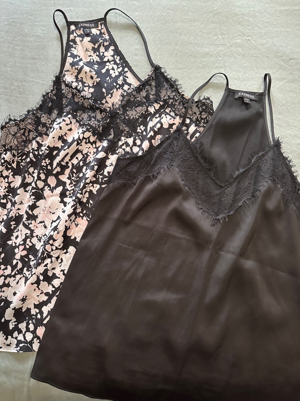 EXPRESS BUNDLE OF 2 SPAGHETTI STRAP BLOUSES SIZE S